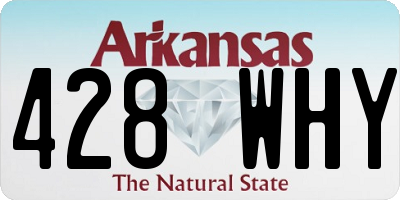 AR license plate 428WHY