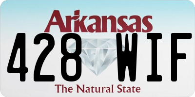 AR license plate 428WIF