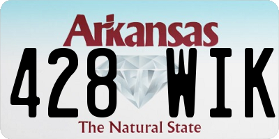 AR license plate 428WIK
