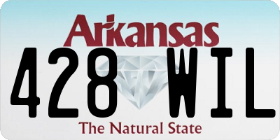 AR license plate 428WIL