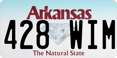 AR license plate 428WIM