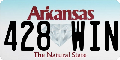 AR license plate 428WIN