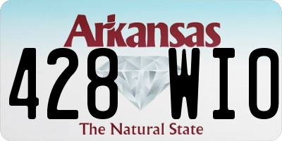AR license plate 428WIO