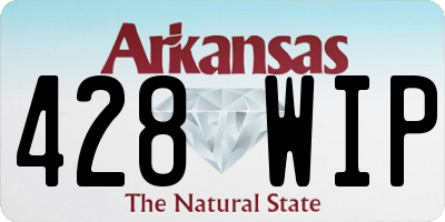 AR license plate 428WIP