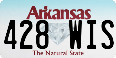 AR license plate 428WIS