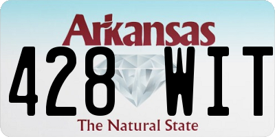 AR license plate 428WIT