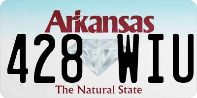 AR license plate 428WIU