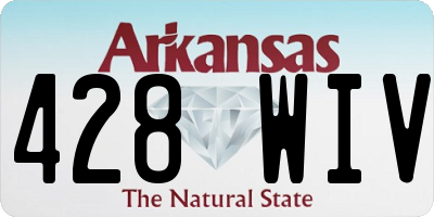 AR license plate 428WIV