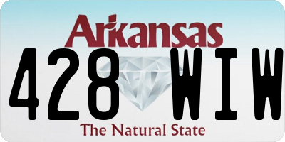 AR license plate 428WIW