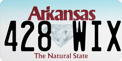 AR license plate 428WIX