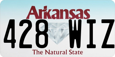 AR license plate 428WIZ