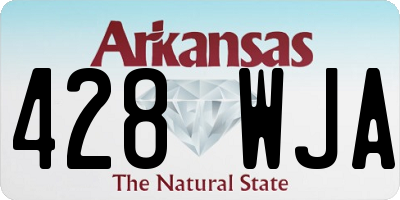 AR license plate 428WJA