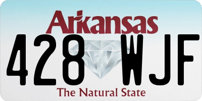 AR license plate 428WJF