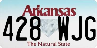 AR license plate 428WJG
