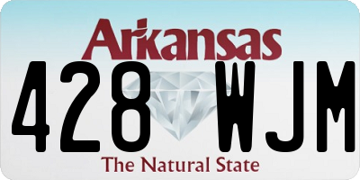AR license plate 428WJM