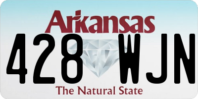 AR license plate 428WJN