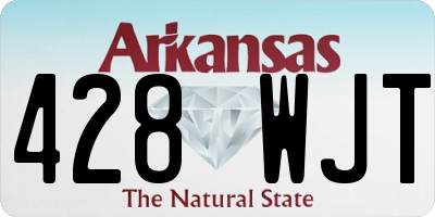 AR license plate 428WJT