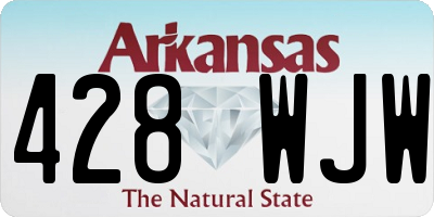 AR license plate 428WJW