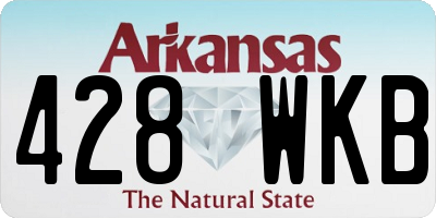 AR license plate 428WKB