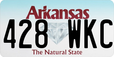 AR license plate 428WKC