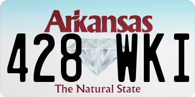 AR license plate 428WKI