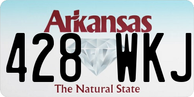 AR license plate 428WKJ