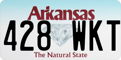 AR license plate 428WKT