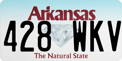 AR license plate 428WKV