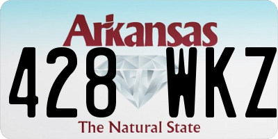 AR license plate 428WKZ