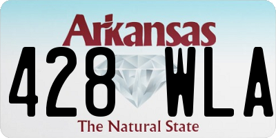 AR license plate 428WLA