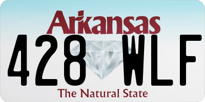 AR license plate 428WLF