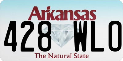 AR license plate 428WLO