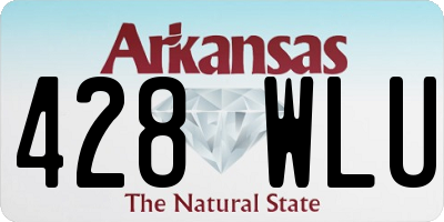 AR license plate 428WLU