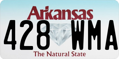 AR license plate 428WMA