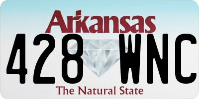 AR license plate 428WNC