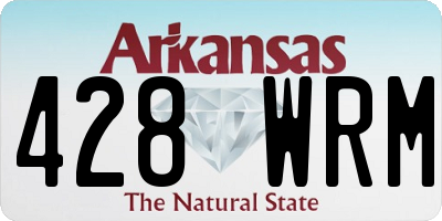AR license plate 428WRM
