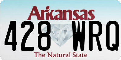 AR license plate 428WRQ