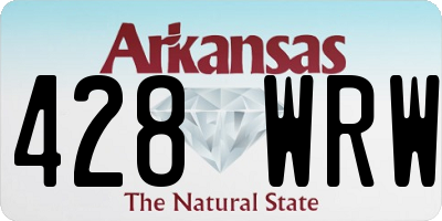 AR license plate 428WRW