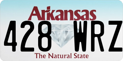 AR license plate 428WRZ