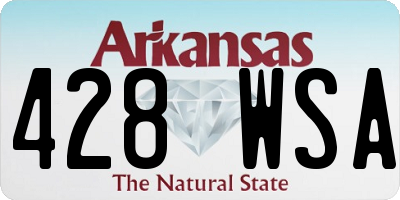 AR license plate 428WSA