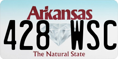 AR license plate 428WSC