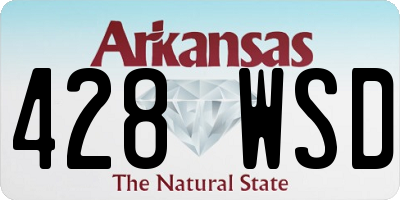 AR license plate 428WSD