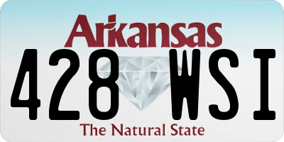 AR license plate 428WSI