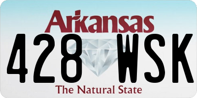 AR license plate 428WSK
