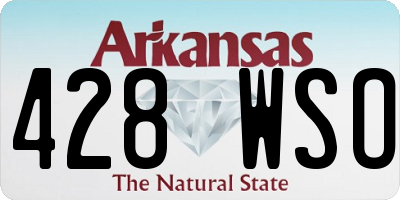 AR license plate 428WSO