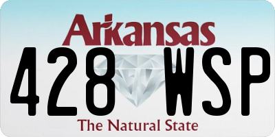 AR license plate 428WSP