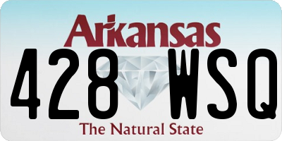 AR license plate 428WSQ