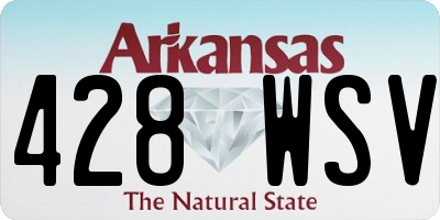 AR license plate 428WSV