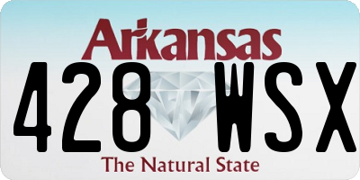 AR license plate 428WSX
