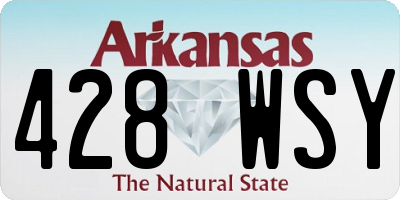 AR license plate 428WSY